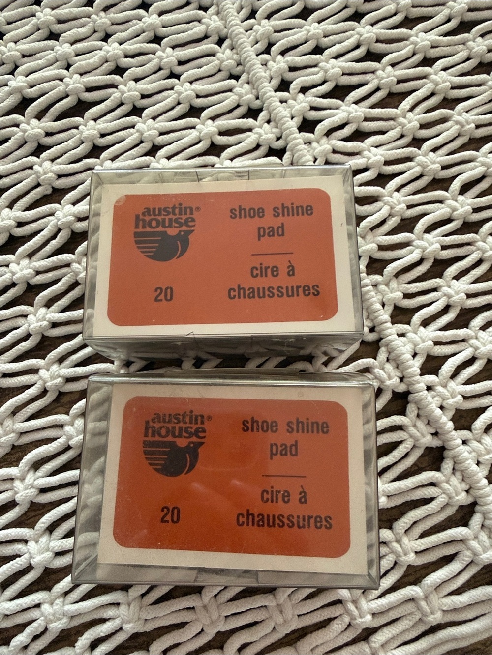 Vintage Austin House Shoe Shine Pads